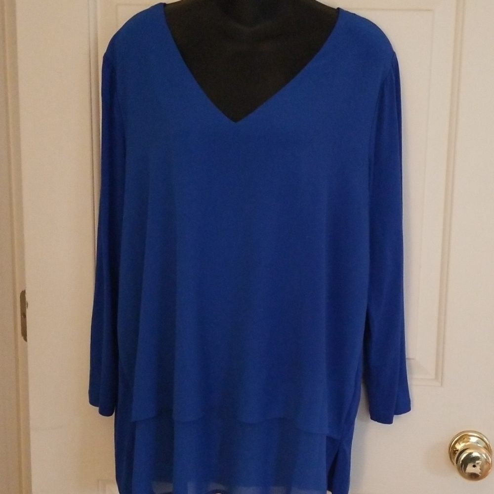 Michael Kors Sz XL Electric Blue Tunic